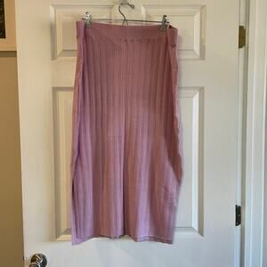 Abercrombie & Fitch ribbed knit skirt size XLP lavender
